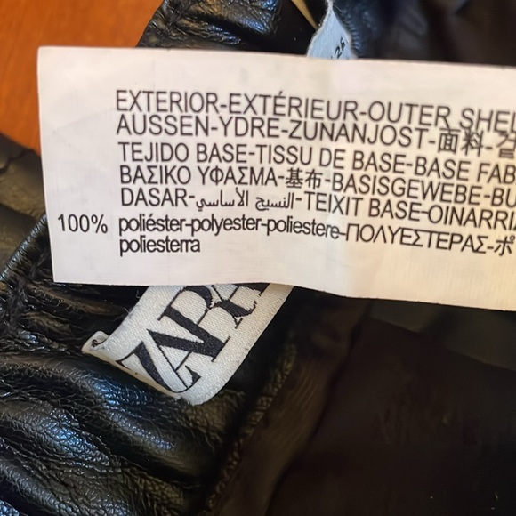 Zara leather-like pull on pant - Picture 2 of 5